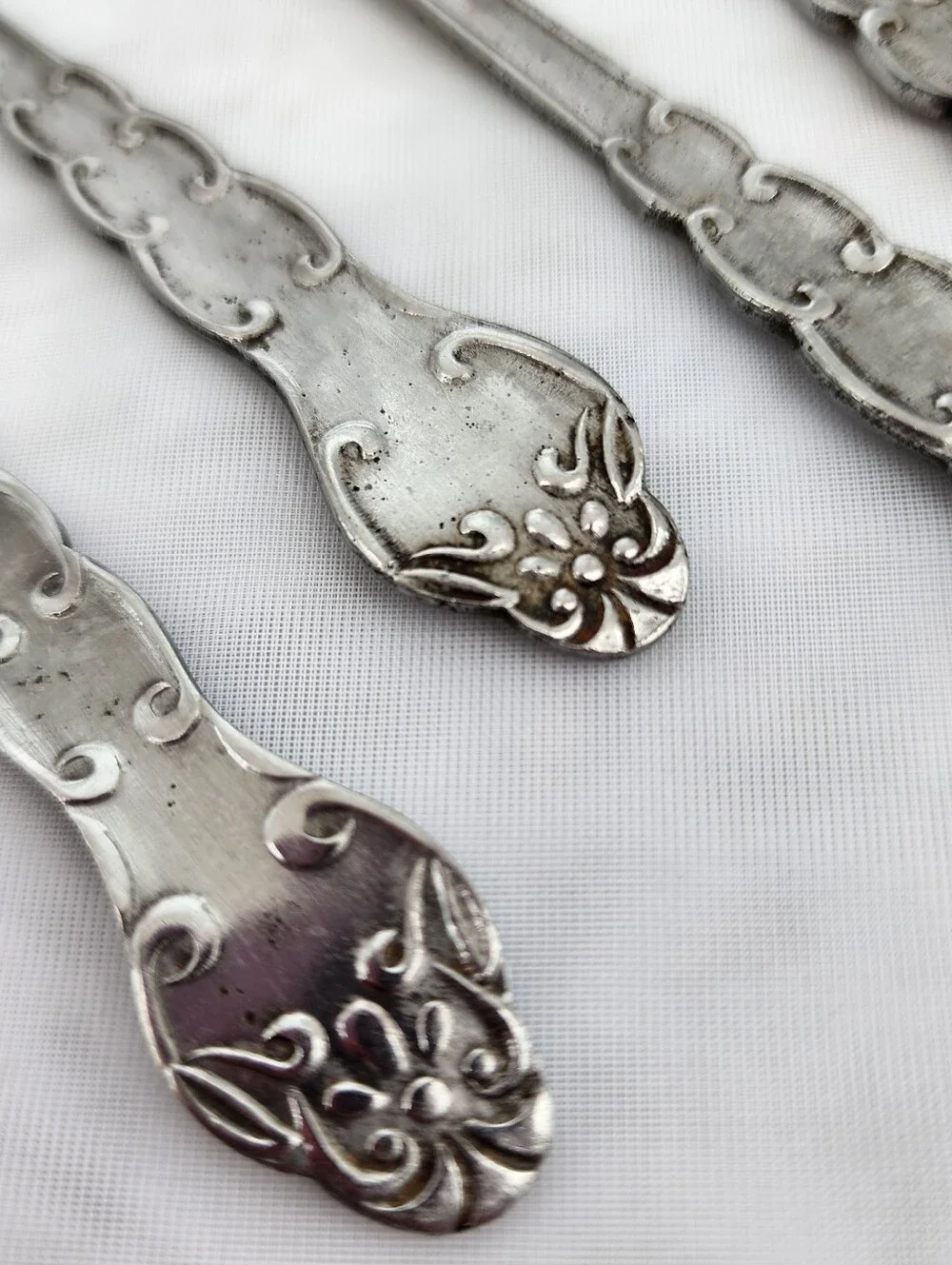 5 Pcs Vintage Flatware Lot Retired Nancy Pattern National Stainless Japan Floral